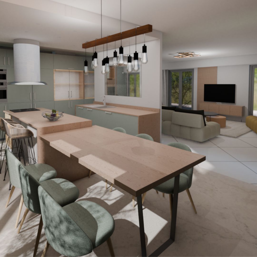 cuisine ouverte sur salon avec ilot central cuisine ouverte sur salon avec ilot central