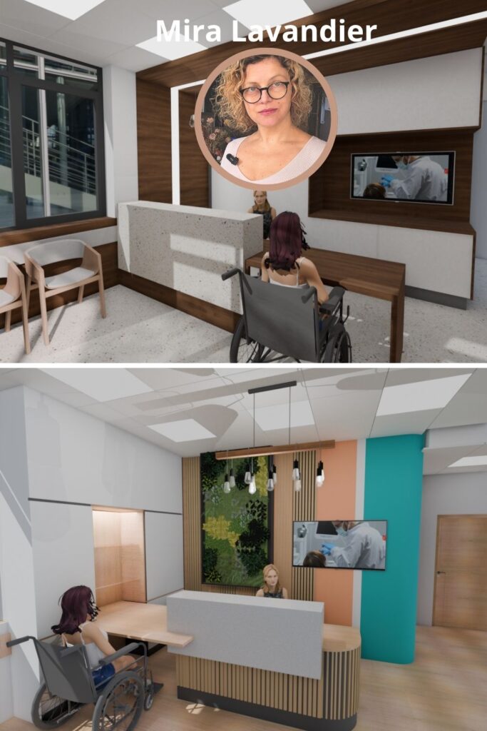 Aménagement de l'accueil d'un cabinet detaire