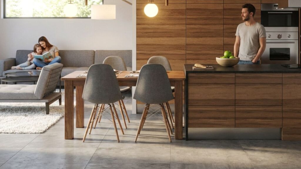 aménagement de cuisine ouverte sur salon mira lavandier architecte en ligne