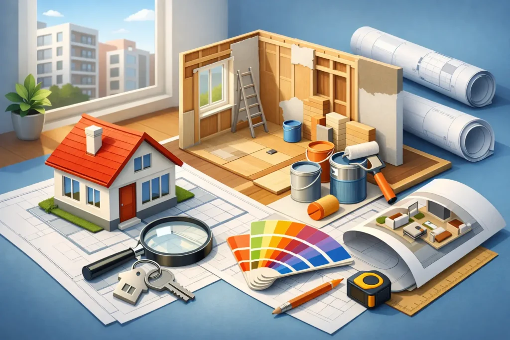 Organiser sa rénovation avant achat immobilier
