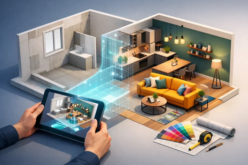 Projection 3D déco : décider avant les travaux