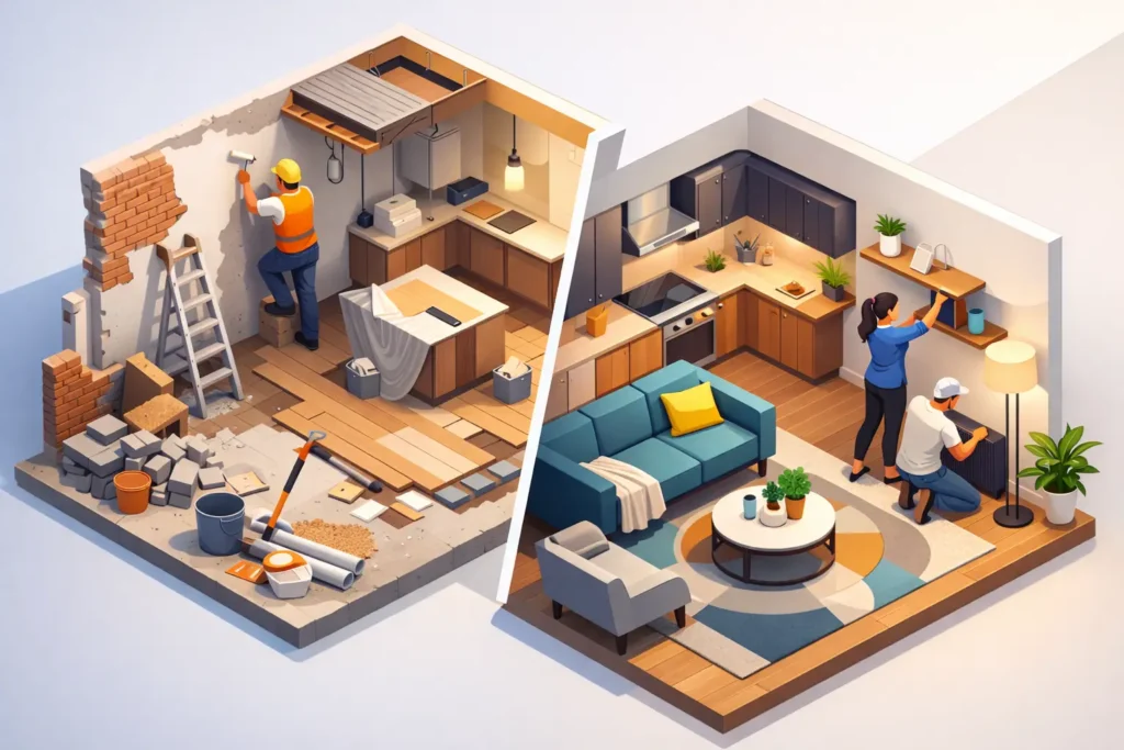 Rénovation complète ou réaménagement ciblé ?