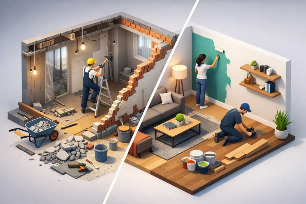 Rénovation lourde ou partielle : comment choisir ?